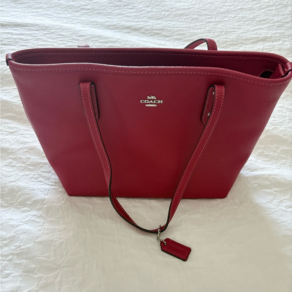 Coach Cherry Red Tote Bag